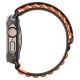 6. Pasek Pasek Spigen WBF1 na Apple Watch 44 / 45 / 46 / 49 mm - czarno-pomarańczowy