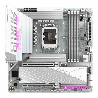 6. GIGABYTE B860M AORUS ELITE WF6E ICE Intel B860 LGA 1851 (Socket V1) micro ATX