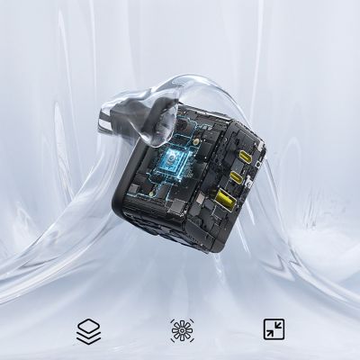 8. Ładowarka sieciowa Baseus EnerFill FE22 70W 2 x USB-C + USB-A - czarna