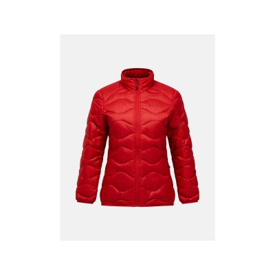 Kurtka damska puchowa PEAK PERFORMANCE W Helium Down Jacket kolor czerwony