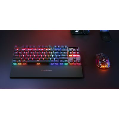 SteelSeries Klawiatura Gaming Apex Pro TKL Gen 3 US Layout Bluetooth Czarna 2.4 GHz / Bluetooth/ Wired OmniPoint 3.0 Adjustable HyperMagnetic Switches Wireless connection