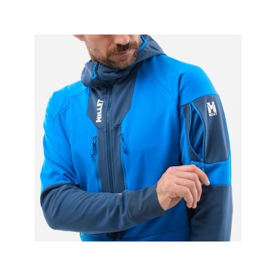 4. Kurtka narciarska męska MILLET M PIERRAENT HOODIE niebieska