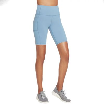 Skechers Go Walk High Waisted Bike Short W3SH53-BLGY Niebieskie S