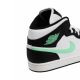 7. Buty sportowe męskie Air Jordan 1 Mid Green Glow Białe - DQ8426-103