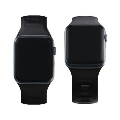14. Pasek silikonowy 3mk Silicone Watch Strap do Apple Watch 38 / 40 / 41 mm - czarny