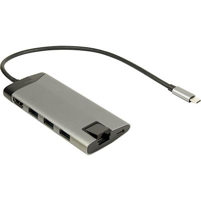 Inter-Tech GDC-802 Przewodowa USB 3.2 Gen 1 (3.1 Gen 1) Type-C Szary