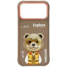 Etui Nimmy Cool&Cute 2.0 Bear na iPhone 17 Pro Max - beżowe