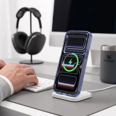 9. Etui Tech-Protect MagZero MagSafe na iPhone 17 Pro / 18 Pro - granatowe matowe