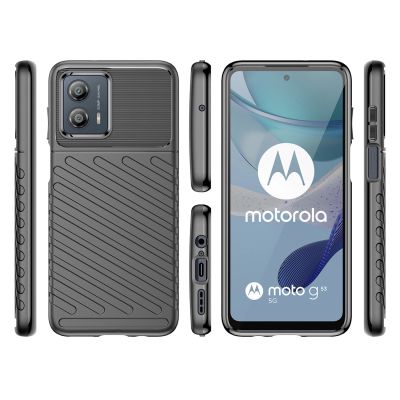 2. Thunder Case etui Motorola Moto G53 silikonowy pancerny pokrowiec czarne