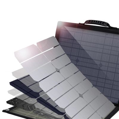 15. Ładowarka Choetech SC009-V2 solarna składana 100W USB-C / 2x USB-A PD QC - czarna