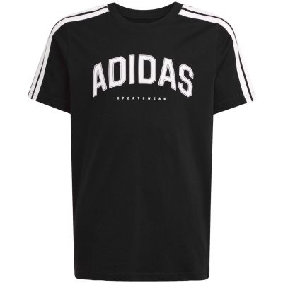 6. Koszulka dla dzieci adidas Codes Collegiate Graphic Tee czarna JL6139
