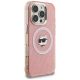 4. Etui Karl Lagerfeld IML Choupette Head Logo MagSafe na iPhone 16 Pro Max - różowe