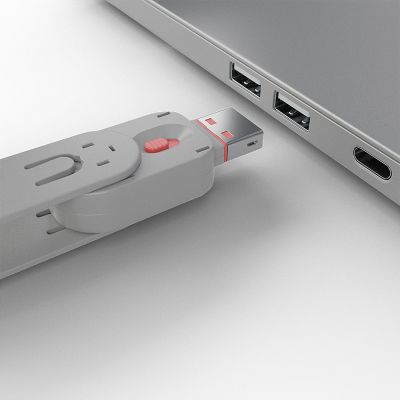 3. Lindy 40450 bloker portów Blokada portu + klucz USB Typu-A Różowy Kopolimer akrylonitrylo-butadieno-styrenowy (ABS) 5 szt.