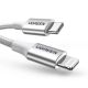 2. Kabel Ugreen US304 70523 USB-C / Lightning MFi 1m - srebrny