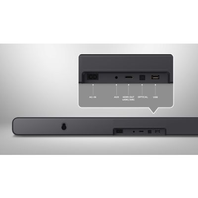 5. Soundbar TCL S45HE 2.0 kan.100W Bluetooth 5.2 Dolby Atmos Tytanowy