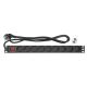 5. Intellinet 715133 rozdzielacz zasilania PDU 9 x gniazdo sieciowe 1U Czarny