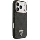 4. Etui Guess 4G Triangle Logo MagSafe na iPhone 17 Pro - czarno-złote
