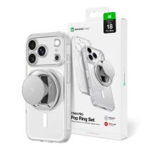 Etui AMAZINGTHING Titan Pro Pop Lens na iPhone 18 Pro Max z osłoną aparatu uchwytem i podstawką kompatybilne z MagSafe - przezroczyste