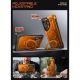 4. Etui Supcase UB Grip Mag MagSafe na Samsung Galaxy S26 Ultra - pomarańczowo-czarne