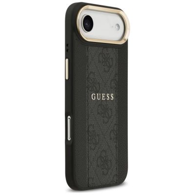 4. Etui Guess 4G Stripe MagSafe na iPhone Air - czarne
