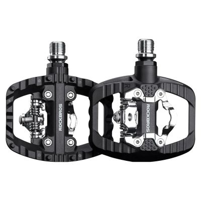 Pedały rowerowe Rockbros PD303 platformowe half-lock - czarne