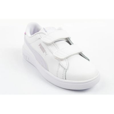 2. Puma buty sportowe dziecięce Smash 3.0 sneakersy białe skórzane modne