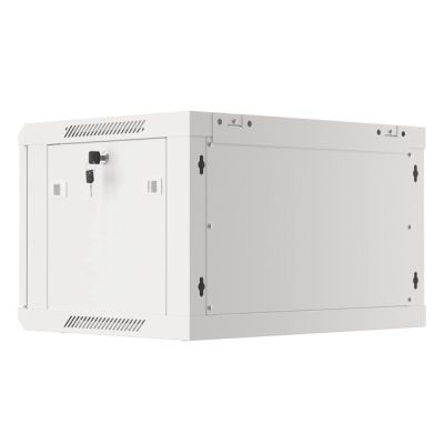 3. LANBERG SZAFA WISZĄCA RACK 19" 6U 600X450 DRZWI METALOWE SZARA (FLAT PACK) WF01-6406-00S