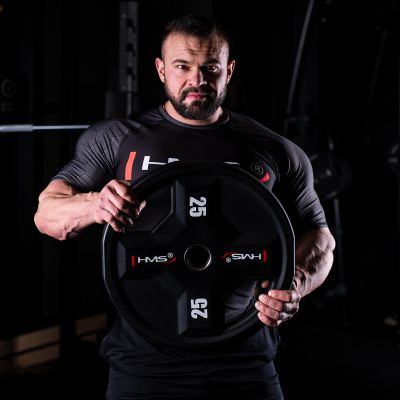 2. TPC25 TALERZ OLIMPIJSKI POLIURETANOWY CPU 25 KG HMS