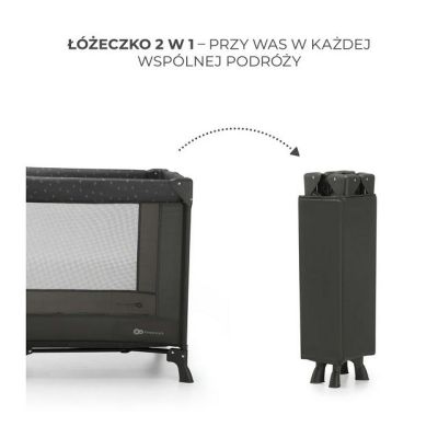 4. Kinderkraft Łóżeczko turystyczne JOY LIGHT GREY