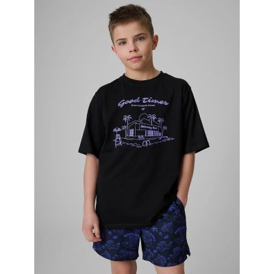T-shirt bawełniany chłopięcy 4F 4FJRSS26TTSHM3907-20S