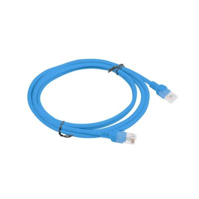 2. Patchcord UTP Lanberg PCU6-10CC-0200-B (RJ45 - RJ45 ; 2m; UTP; kat. 6; kolor niebieski)