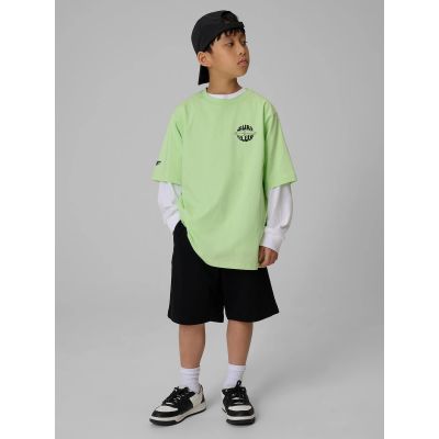 3. T-shirt bawełniany chłopięcy 4F 4FJRSS26TTSHM3905-45S