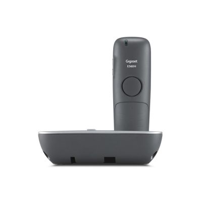 4. Gigaset E560A telefon Telefon w systemie DECT Nazwa i identyfikacja dzwoniącego Czarny, Srebrny