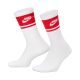6. Skarpety Nike Everyday Elevated Crew 3 pary biało-czerwone IM7949 900