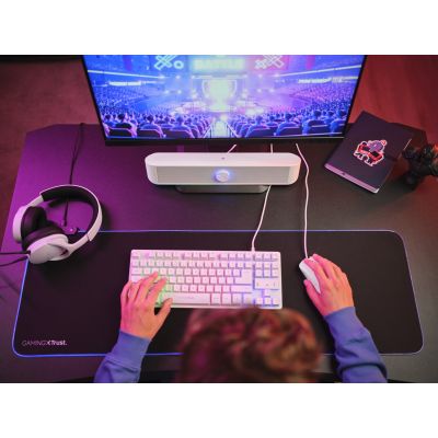 7. Soundbar TRUST GXT619W THORNE RGB Biały