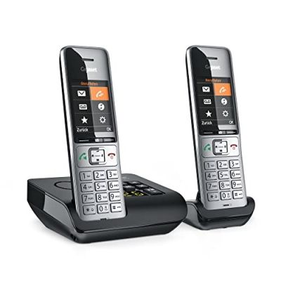 21. Telefon analogowy/DECT Gigaset COMFORT 500A duo Nazwa i identyfikacja dzwoniącego Czarny, Srebrny
