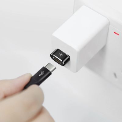 10. Adapter Baseus Mini przejściówka z USB-C na USB-A - czarny
