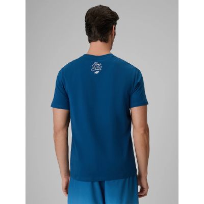 2. T-shirt regular z nadrukiem męski 4F 4FRSS26TTSHM4304-46S