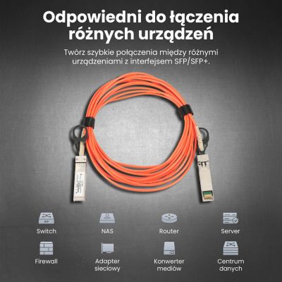 5. Extralink Kabel SFP+ AOC AOC SFP+ 10Gbps, 5m