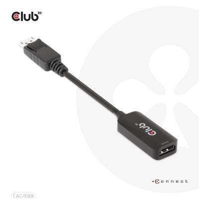 7. CLUB3D CAC-1088 adapter kablowy 0,21 m DisplayPort HDMI Czarny