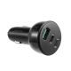 4. Joyroom ładowarka samochodowa 70W z 3 portami: USB, 2 x USB C czarna (JR-CL26)