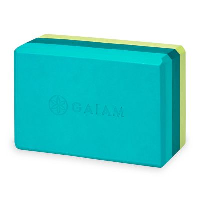 3. Kostka do Jogi Gaiam Teal Tonal Tri 62207