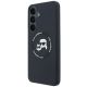 2. Etui Karl Lagerfeld Silicone Karl&Choupette Heads MagSafe na Samsung Galaxy S26 FE - czarne