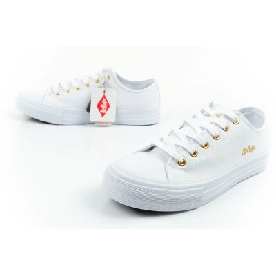 8. Lee Cooper buty sportowe damskie trampki modne białe wygodne