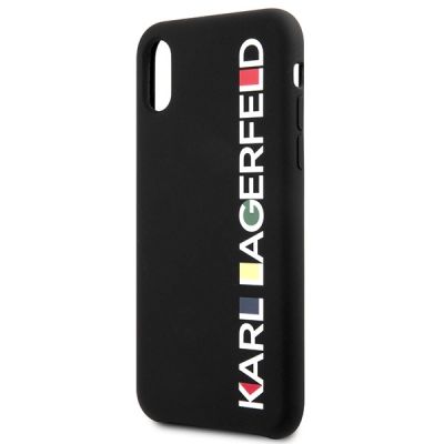 6. Etui Karl Lagerfeld Glossy Bauhaus na iPhone X / XS - czarne