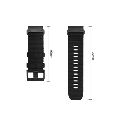 3. Pasek Tech-Protect Nylon Classic na Garmin Fenix 5X / 5X Plus / 6X / 6X Pro / 7X / 8 / 8 Pro / 9 / 9 Pro (47 mm) - czarny
