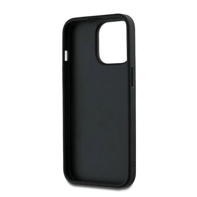 6. Etui DKNY Wrist Strap Stock Logo na iPhone 14 Pro - czarne