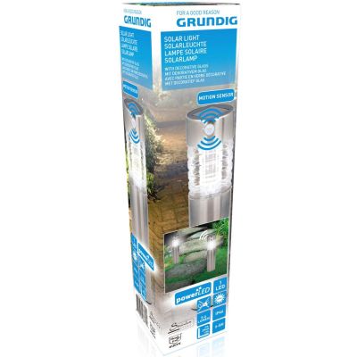 5. LAMPA SOLARNA Z CZUJNIKIEM RUCHU 6x39CM GRUNDIG