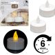 8. ZESTAW 2 ŚWIECZEK TEA LIGHT LED TIMER BIAŁY