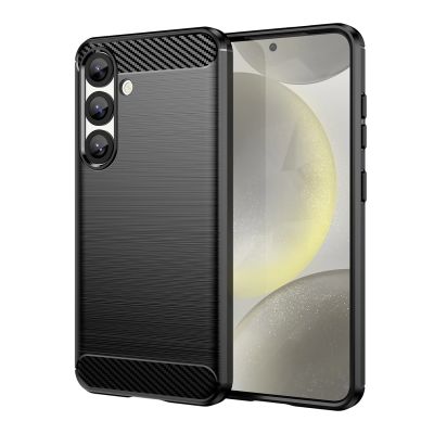 Etui Carbon Case elastyczne silikonowe na Samsung Galaxy F06 5G - czarne